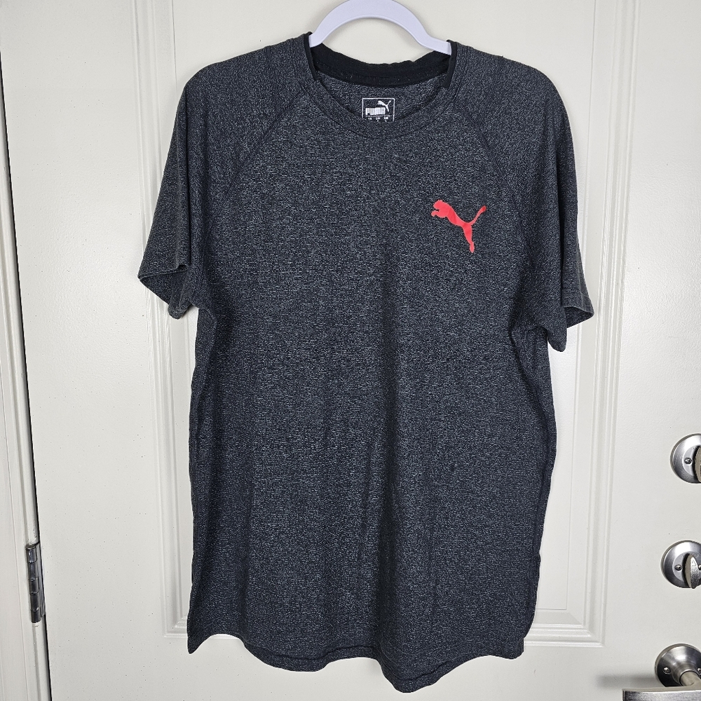 Puma T-Shirt Size Large Dark Gray